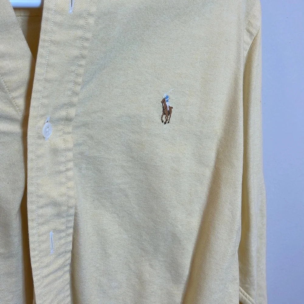 Yellow Ralph Lauren Oxford Shirt Size 15-33 - Picture 2 of 4